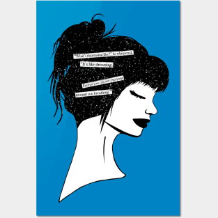 Mental Health Quote Depression Silhouette Posters and Art
